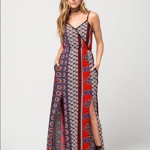 Tilly’s Paisley Maxi Dress with Double Slits
